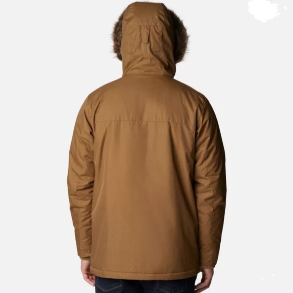 MENS Columbia Leif Trail Parka LARGE BROWN DELTA - Picture 3 of 16